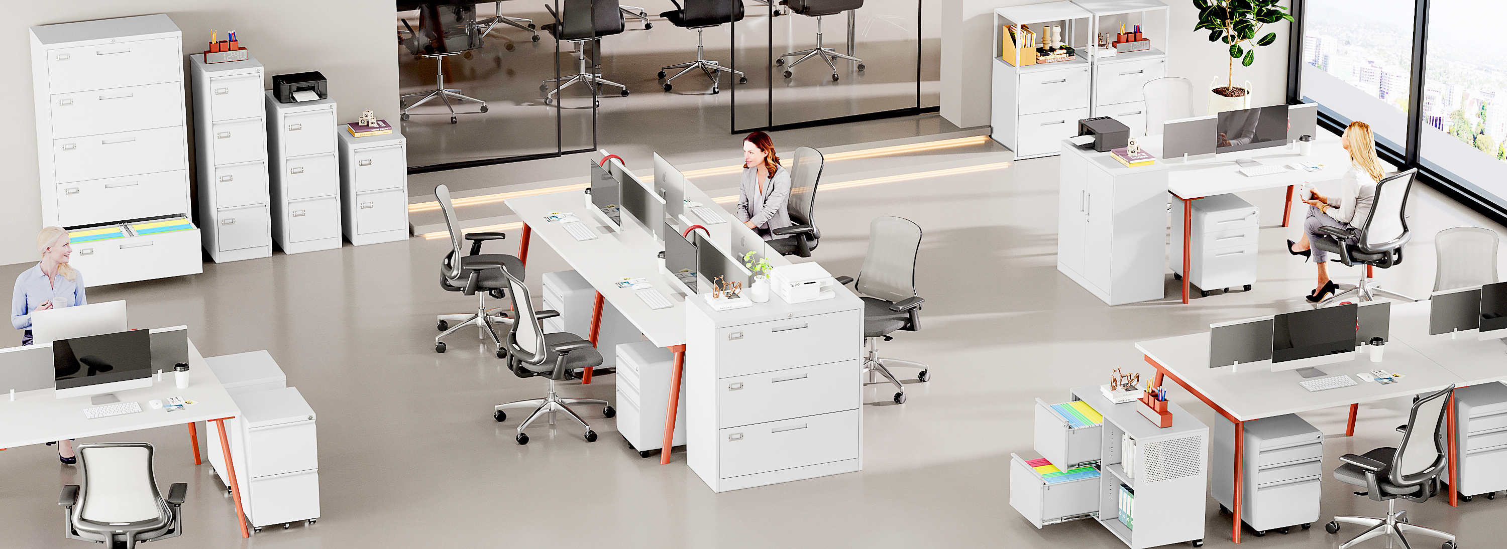 One-stop steel furniture Workspace Solution