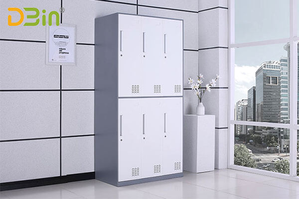 6 door locker metal staff lockers wholesale price