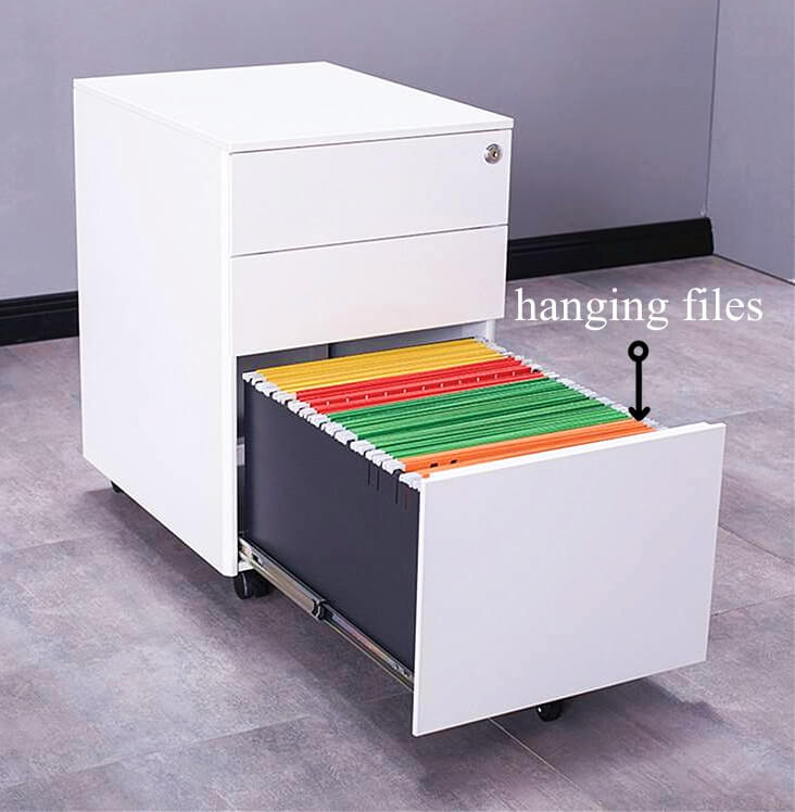 white 3 drawer steel file cabinet factory