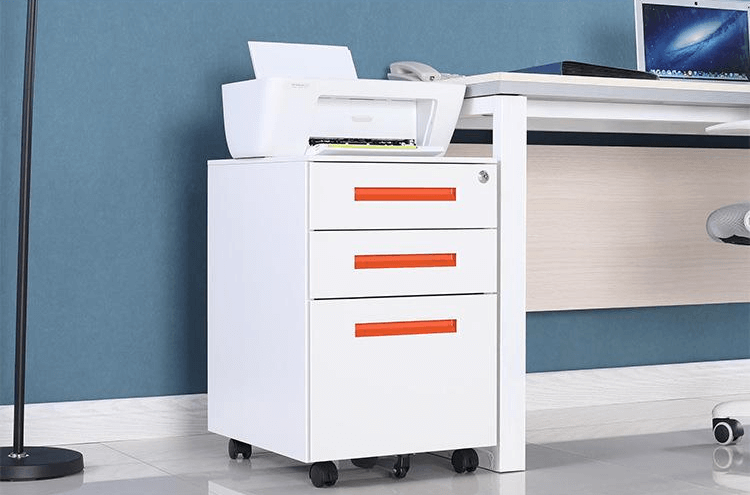 China 3-drawer under desk pedestal drawers factory