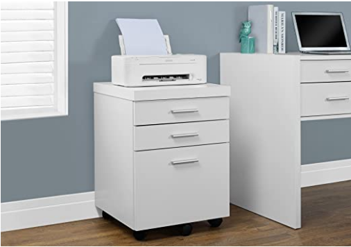 DBin Specialties White Hollow-Core 3 Drawer File Cabinet for sale