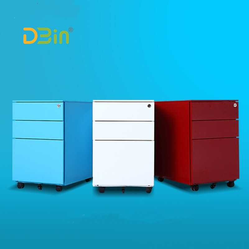 3 drawer steel mobile pedestal by DBin office furniture