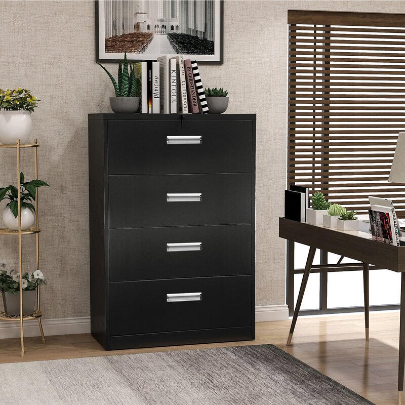 Customed 4-Drawer Vertical Filing Cabinet For Sale