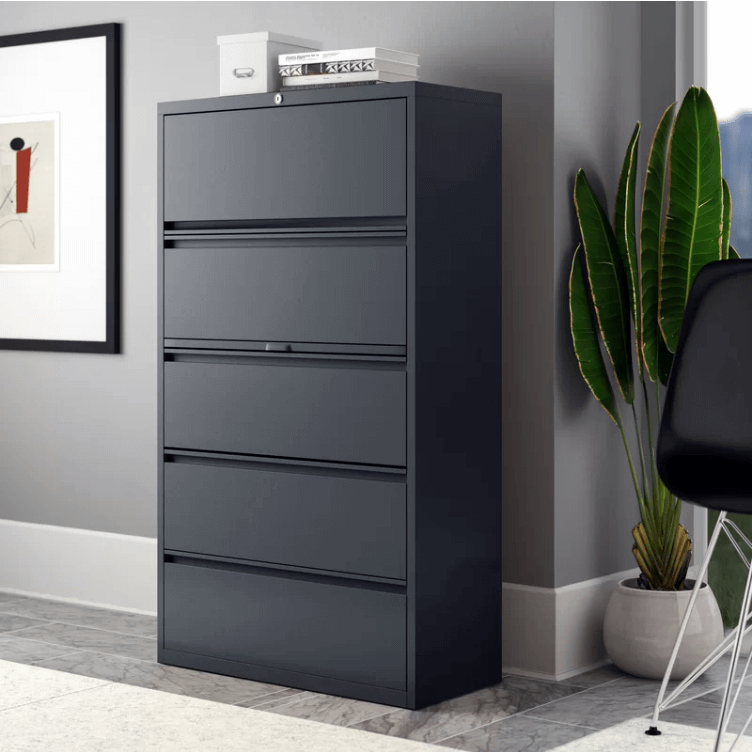 DBin new design black 5-Drawer Vertical Filing Cabinet