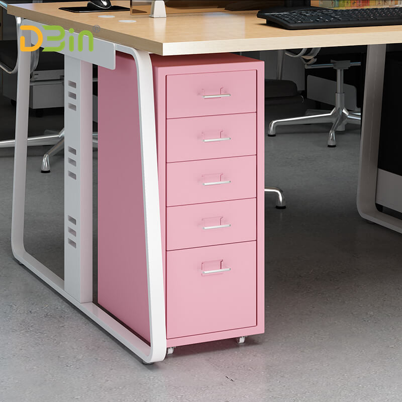 Steel mobile office colorful hot sale 5 drawers file cabinet