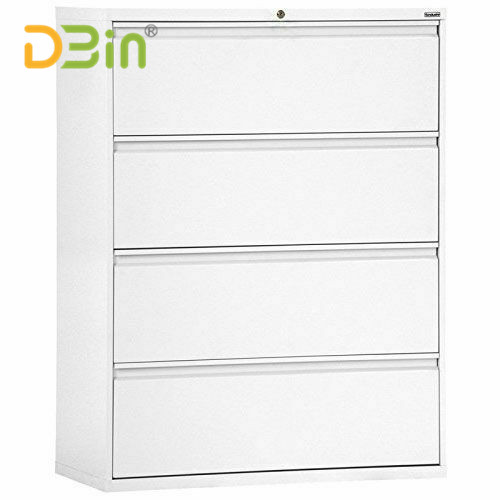 white 4 drawer lateral file cabinet for sale