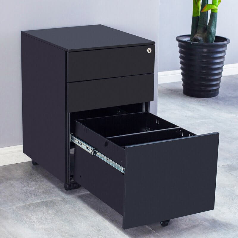 China 3 drawer mobile pedestal file cabinet