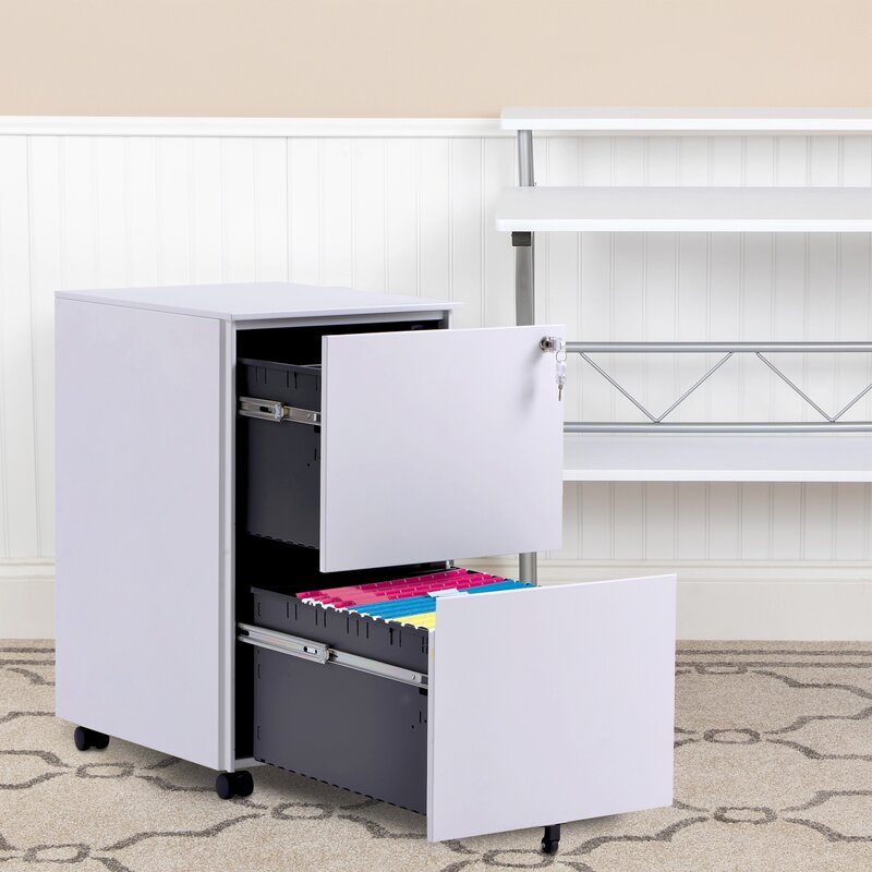 2 Drawer Vertical Mobile Filing Cabinet in 2020