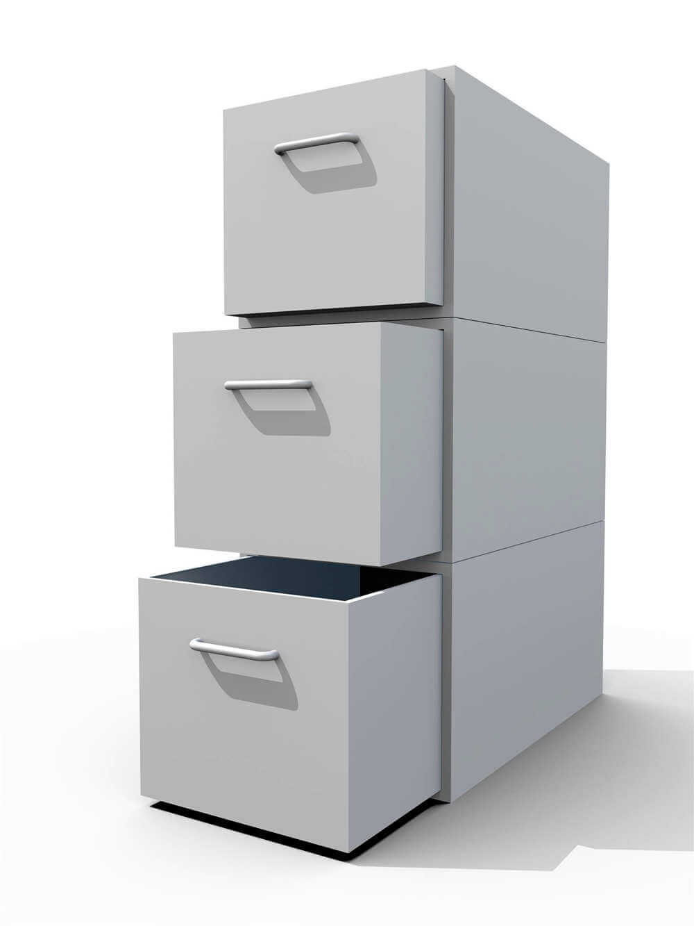 2020 new design white steel 3 drawer file cabinet