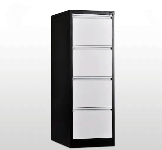 High Quality 4 Drawer Vertical Storage Metal File Cabinet / Steel Filing Cabinet