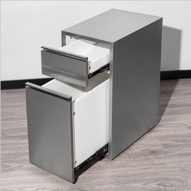 customized 2 drawer steel mobile pedestal  by DBin