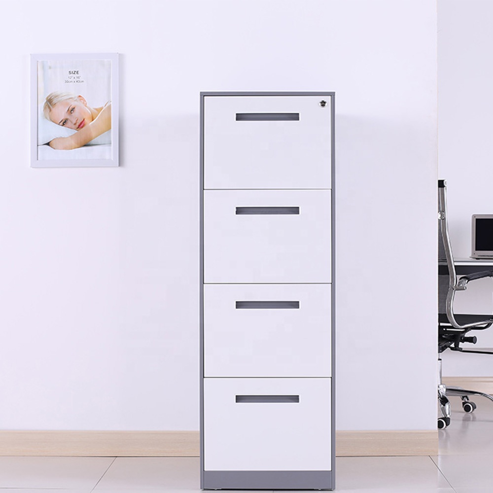 high quality steel white 4 drawer filing cabinet