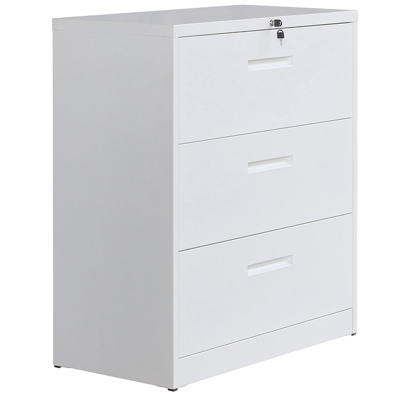 modern white 3 drawer vertical filing cabinet factory