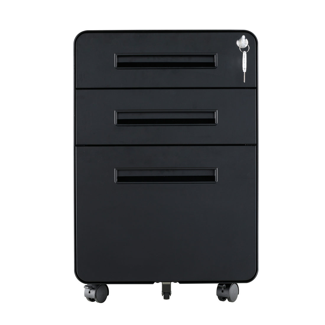 black 3 drawer mobile pedestal supplier