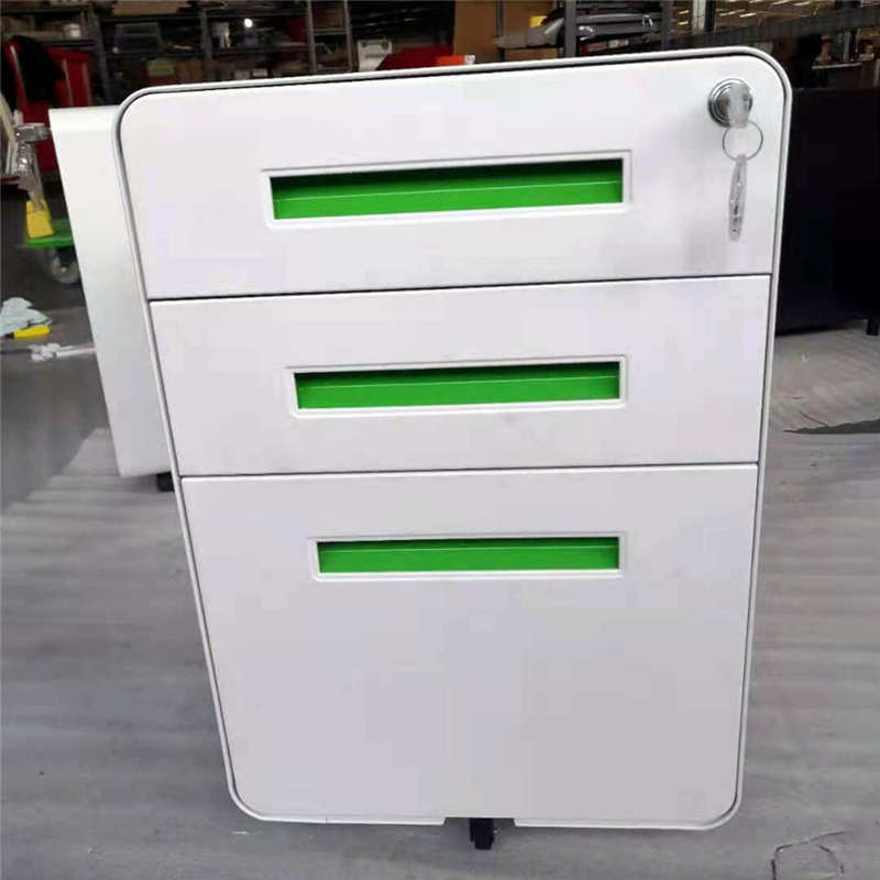 China white 3 drawer mobile pedestal factory