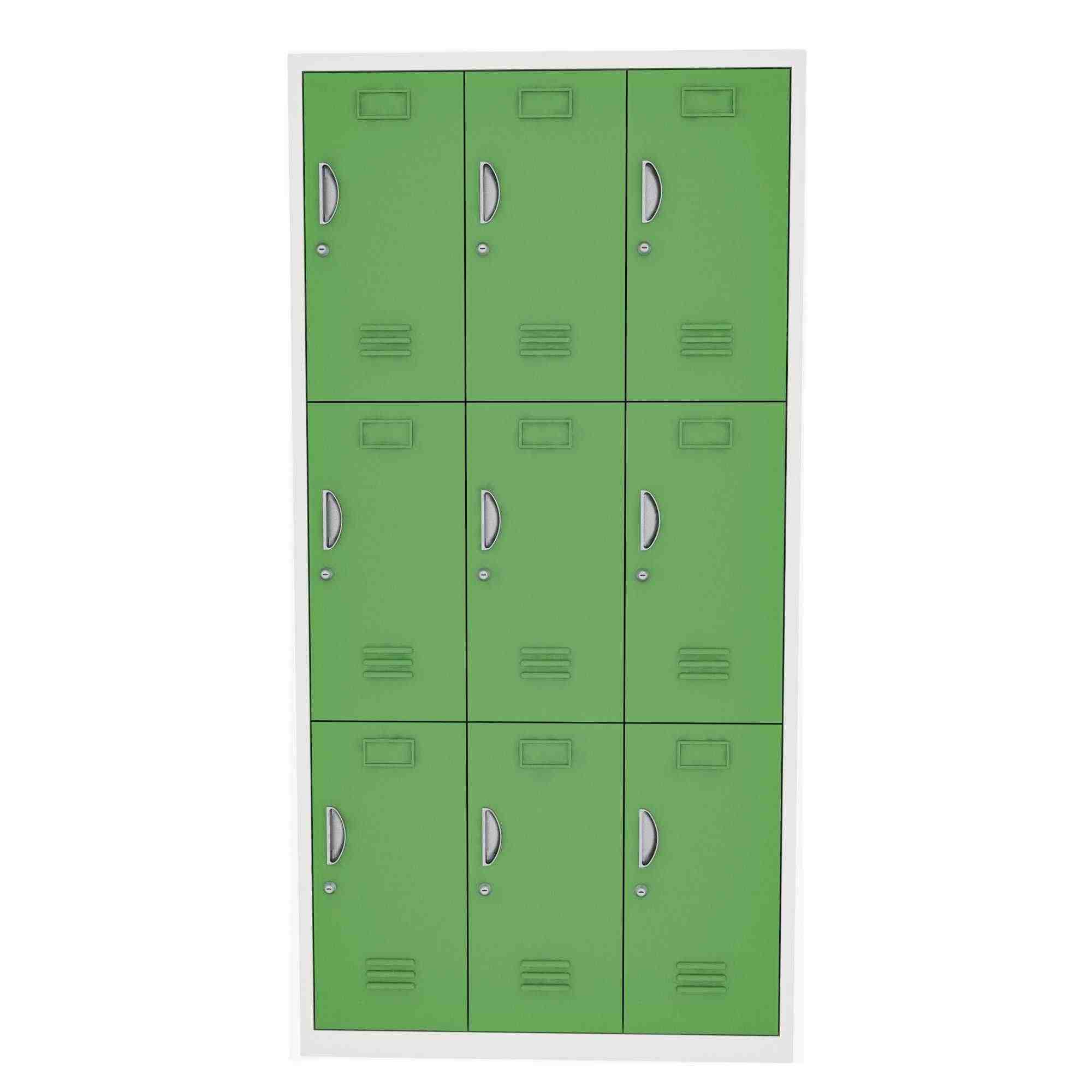 fireproof steel 9 door lockers wholesale