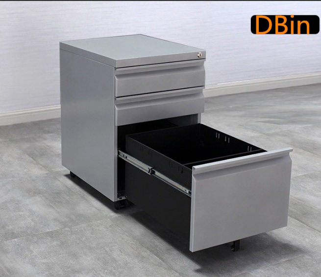 grey 3 drawer mobile pedestal manufacturer