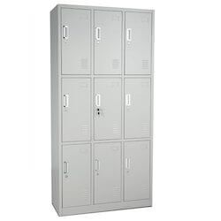 9 door steel locker for sale