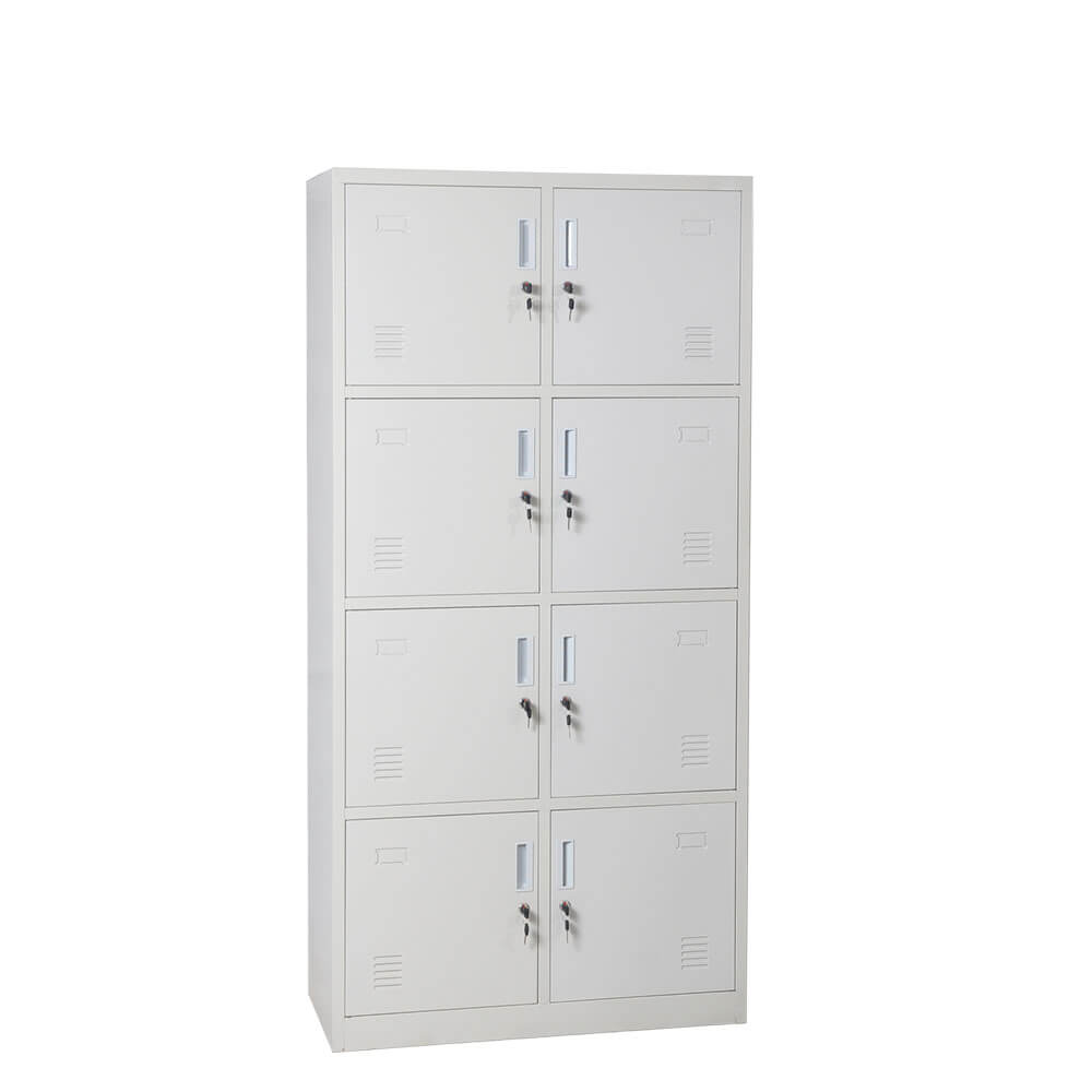 white 8 door locker manufacturer