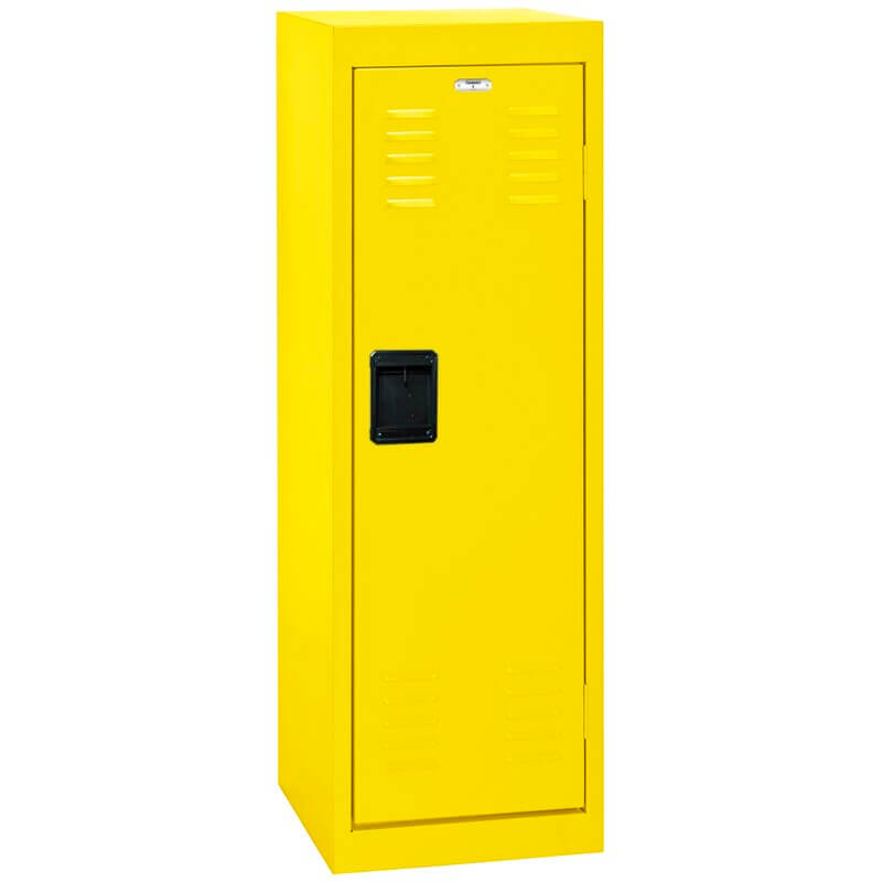 yellow steel locker for office