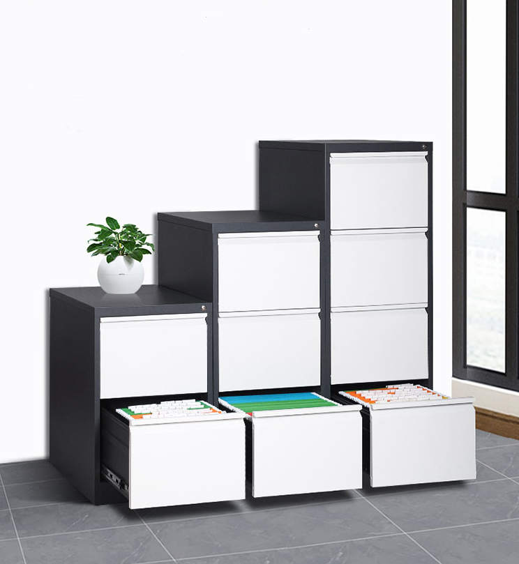 cheap steel 3 drawer vertical filing cabinet supplier