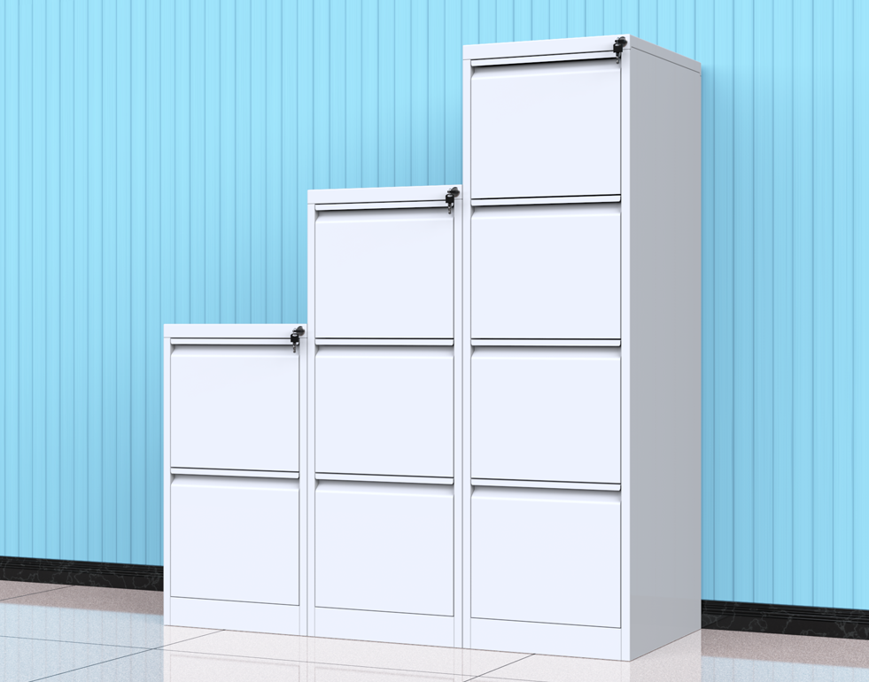 commercial steel 4 drawer vertical filing cabinet supplier