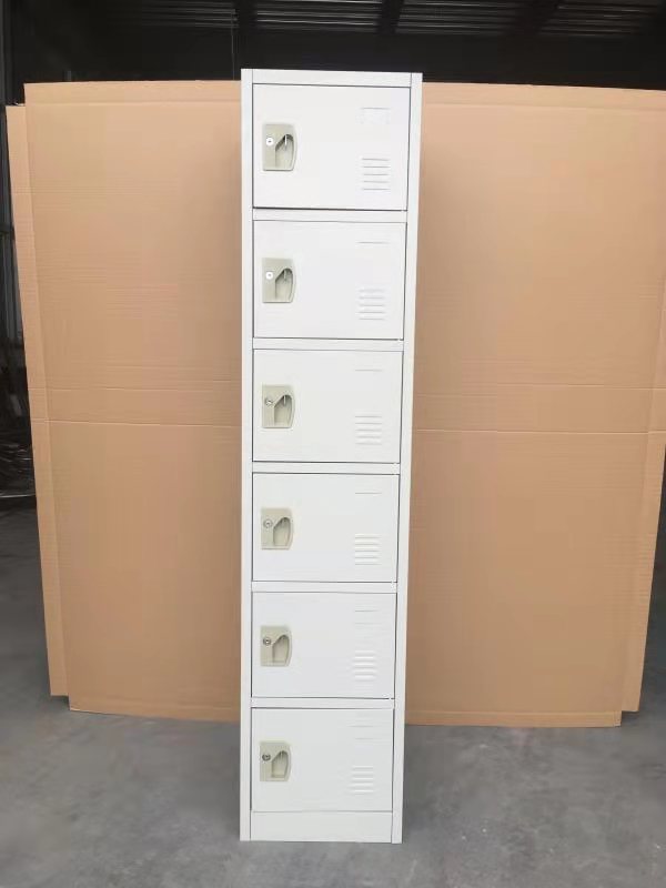 customized white 6 door steel locker wholesale