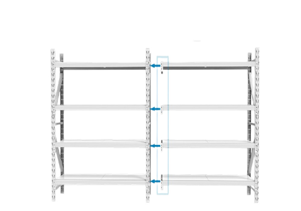 white heavy duty 4 layers storage shelves supplier