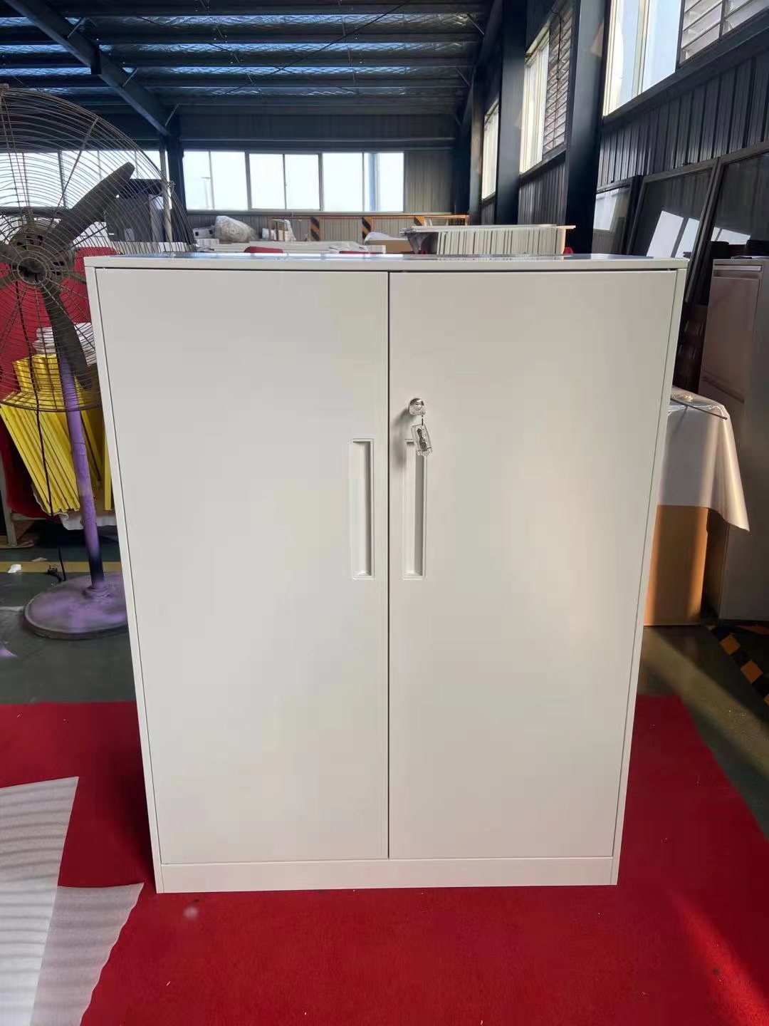 wholesale price 2 door white cupboard for office