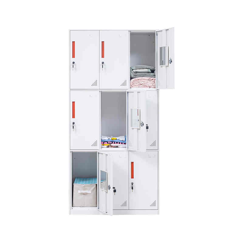 china white steel 9 door locker manufacturer