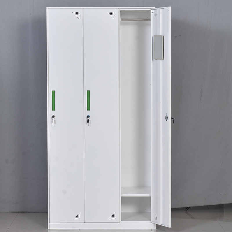 fashion style steel white 3 door locker wholesale