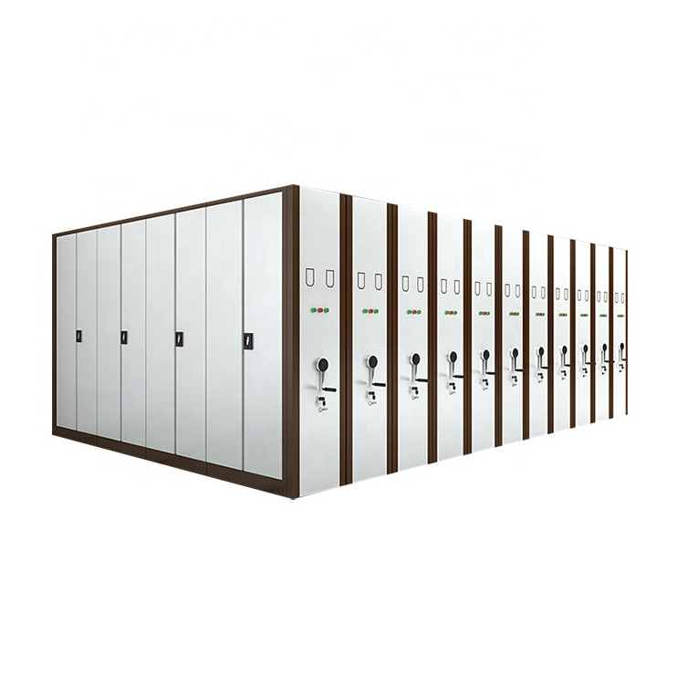 steel electronic high density mobile shelving for sale