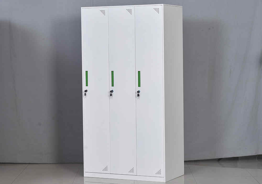 steel white 3 door locker for storage2